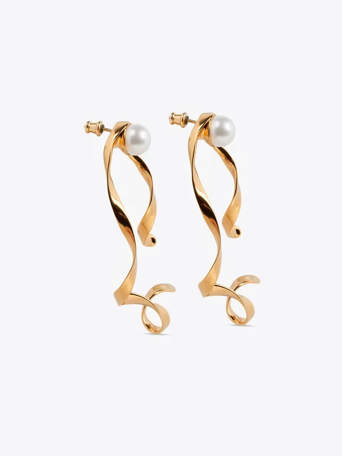 Women Dries Van Noten Jewelry Wave Stud Earrings