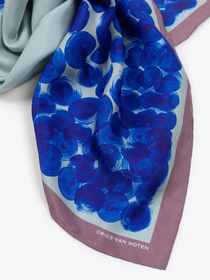 Women Dries Van Noten Scarves and Foulards Silk Square Scarf