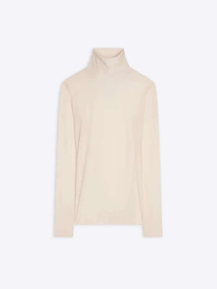 Women Dries Van Noten Tshirts and Sweatshirts Sheer Turtleneck Tee