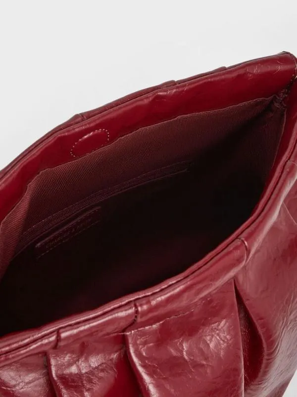 Women Duo Double Chain Hobo Bag 8211 Burgundy CHARLES and KEITH Hobo Bags