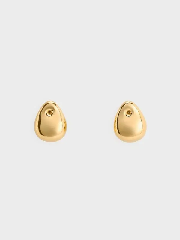 Women Eimear Teardrop Stud Earrings 8211 Gold CHARLES and KEITH Earrings