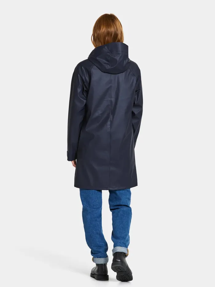 Women Elly Parka Galon Dark Night Blue Didriksons Autumn Jackets