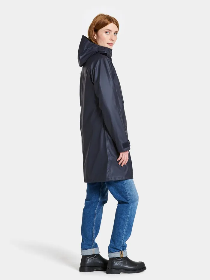 Women Elly Parka Galon Dark Night Blue Didriksons Autumn Jackets