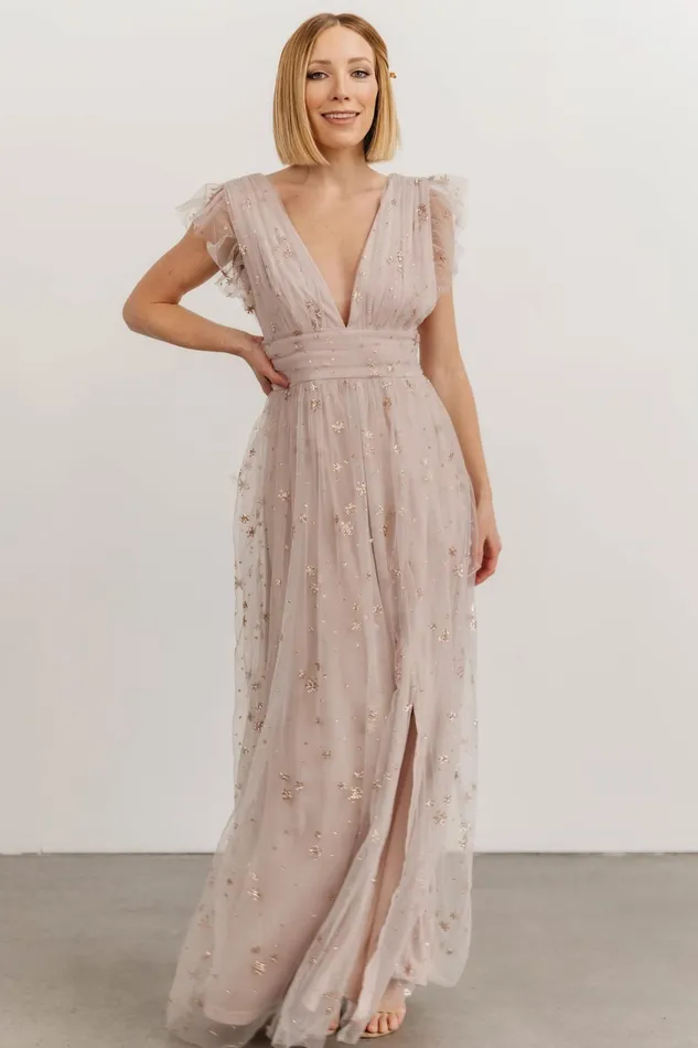 Women Embellished Sequin Baltic Born Nova Shimmer Maxi Dress Dusty Lilac Women Embellished Sequin Baltic Born Nova Shimmer Maxi Dress Dusty Lilac