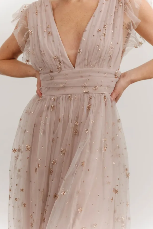 Women Embellished Sequin Baltic Born Nova Shimmer Maxi Dress Dusty Lilac Women Embellished Sequin Baltic Born Nova Shimmer Maxi Dress Dusty Lilac