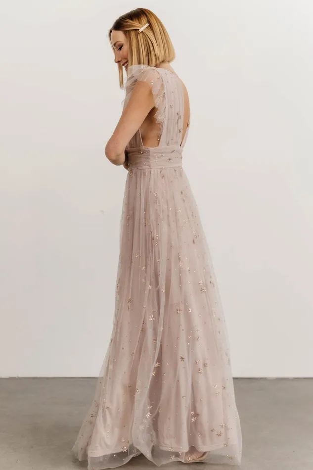 Women Embellished Sequin Baltic Born Nova Shimmer Maxi Dress Dusty Lilac Women Embellished Sequin Baltic Born Nova Shimmer Maxi Dress Dusty Lilac