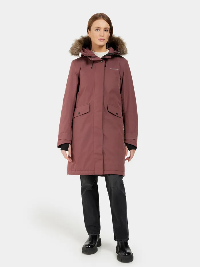 Women Erika Parka Old Rust Didriksons Autumn Jackets