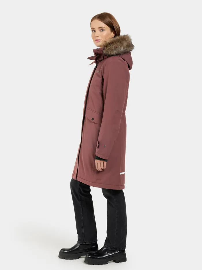 Women Erika Parka Old Rust Didriksons Autumn Jackets