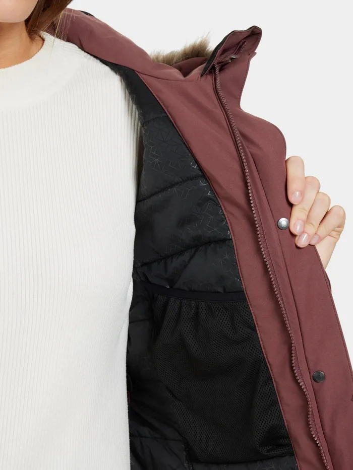 Women Erika Parka Old Rust Didriksons Autumn Jackets
