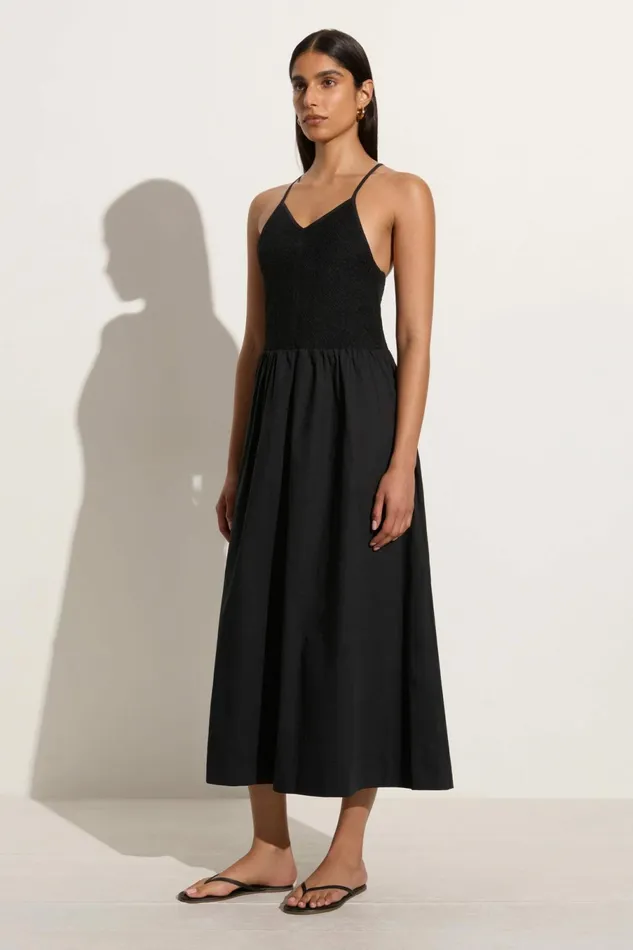 Women Faithfull The Brand Dresses Camera Midi Dress Black 8211 Faithfull The Brand Women Faithfull The Brand Dresses Camera Midi Dress Black 8211 Faithfull The Brand