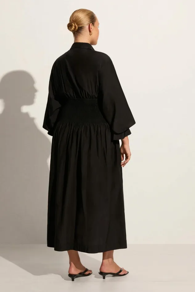 Women Faithfull The Brand Dresses Cervo Midi Dress Black 8211 Faithfull The Brand
