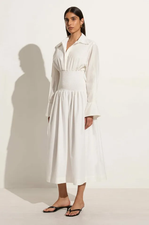 Women Faithfull The Brand Dresses Cervo Midi Dress White 8211 Faithfull The Brand Women Faithfull The Brand Dresses Cervo Midi Dress White 8211 Faithfull The Brand