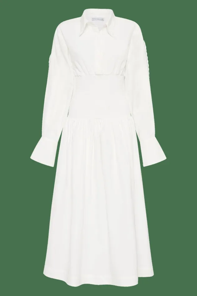 Women Faithfull The Brand Dresses Cervo Midi Dress White 8211 Faithfull The Brand