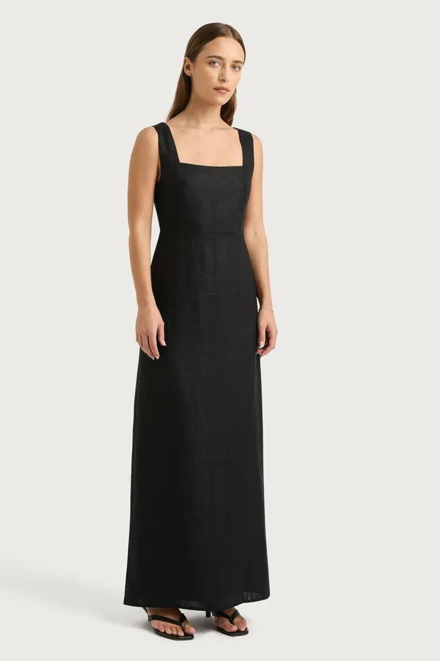 Women Faithfull The Brand Dresses Lais Midi Dress Black
