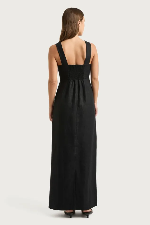 Women Faithfull The Brand Dresses Lais Midi Dress Black