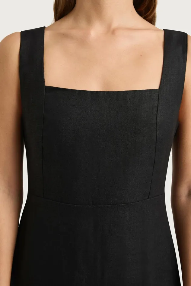 Women Faithfull The Brand Dresses Lais Midi Dress Black