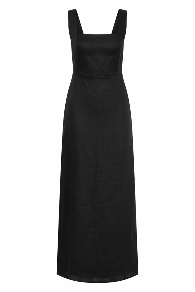 Women Faithfull The Brand Dresses Lais Midi Dress Black