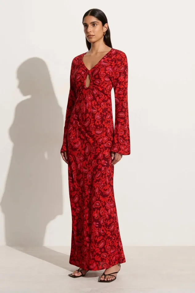 Women Faithfull The Brand Dresses Santino Maxi Dress Selcetta Paisley Red 8211 Faithfull The Brand Women Faithfull The Brand Dresses Santino Maxi Dress Selcetta Paisley Red 8211 Faithfull The Brand