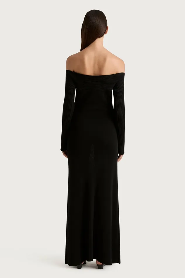 Women Faithfull The Brand Maxi Dresses Selene Knit Maxi Dress Black