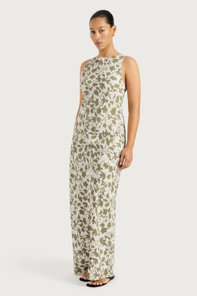 Women Faithfull The Brand Maxi Dresses Silya Maxi Dress Poplar Sage