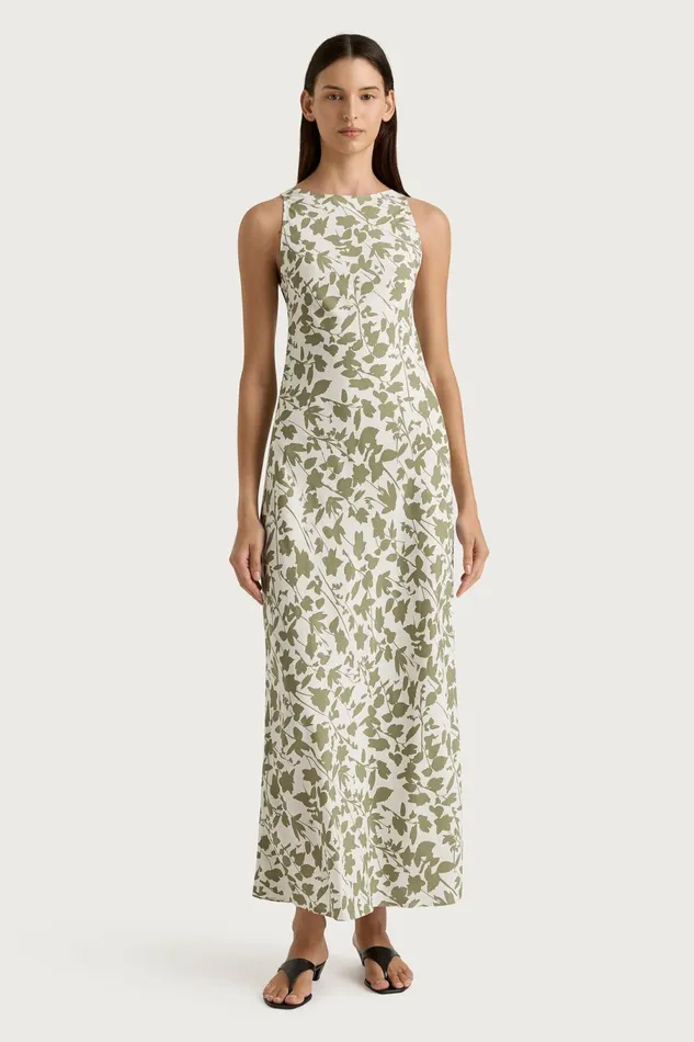 Women Faithfull The Brand Maxi Dresses Silya Maxi Dress Poplar Sage