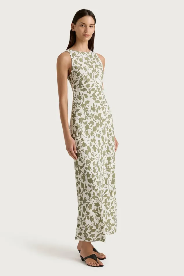Women Faithfull The Brand Maxi Dresses Silya Maxi Dress Poplar Sage