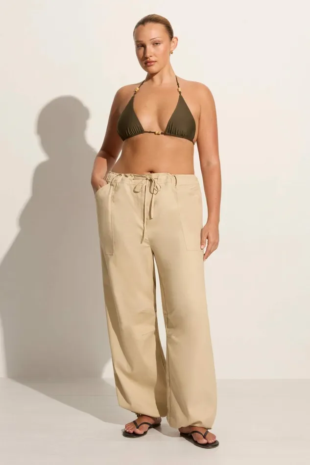 Women Faithfull The Brand Pants Cristo Pant Bleached Sand 8211 Faithfull The Brand