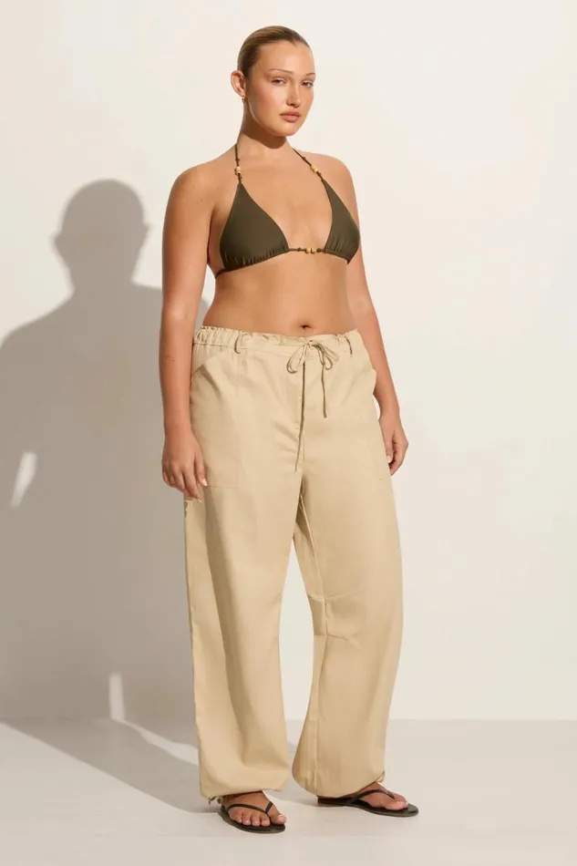 Women Faithfull The Brand Pants Cristo Pant Bleached Sand 8211 Faithfull The Brand