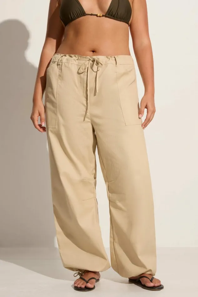Women Faithfull The Brand Pants Cristo Pant Bleached Sand 8211 Faithfull The Brand