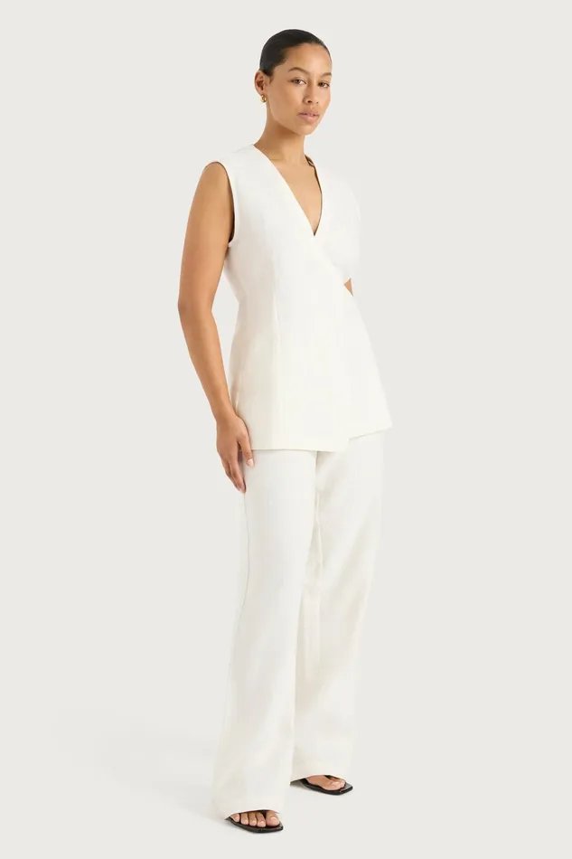 Women Faithfull The Brand Pants Lulea Pant White