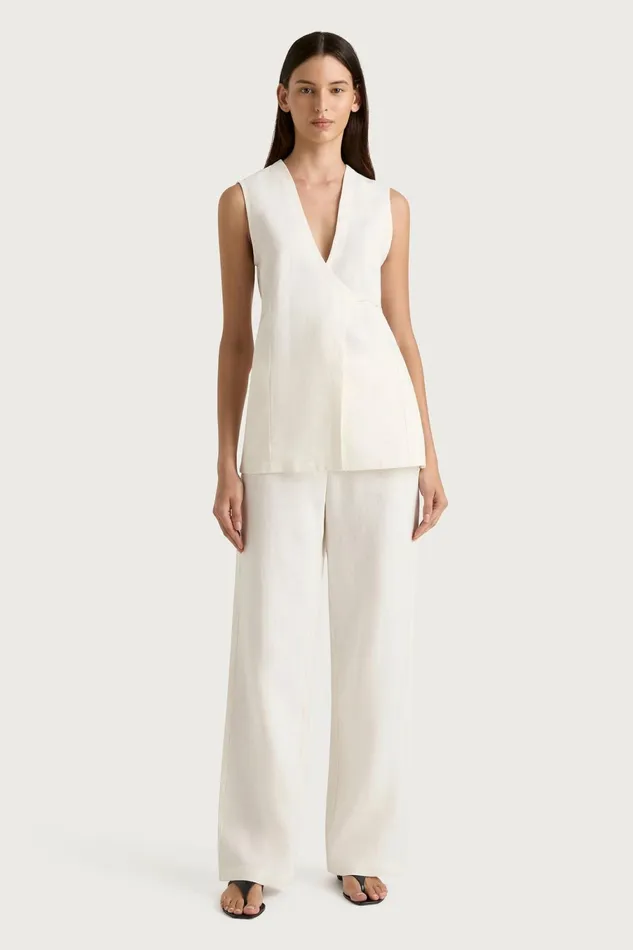 Women Faithfull The Brand Pants Lulea Pant White