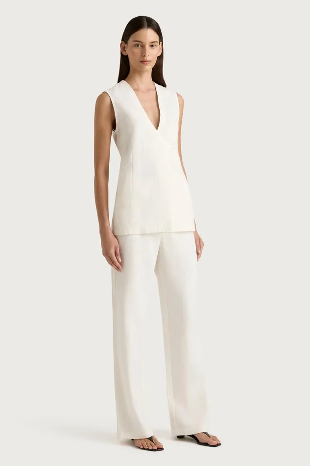 Women Faithfull The Brand Pants Lulea Pant White
