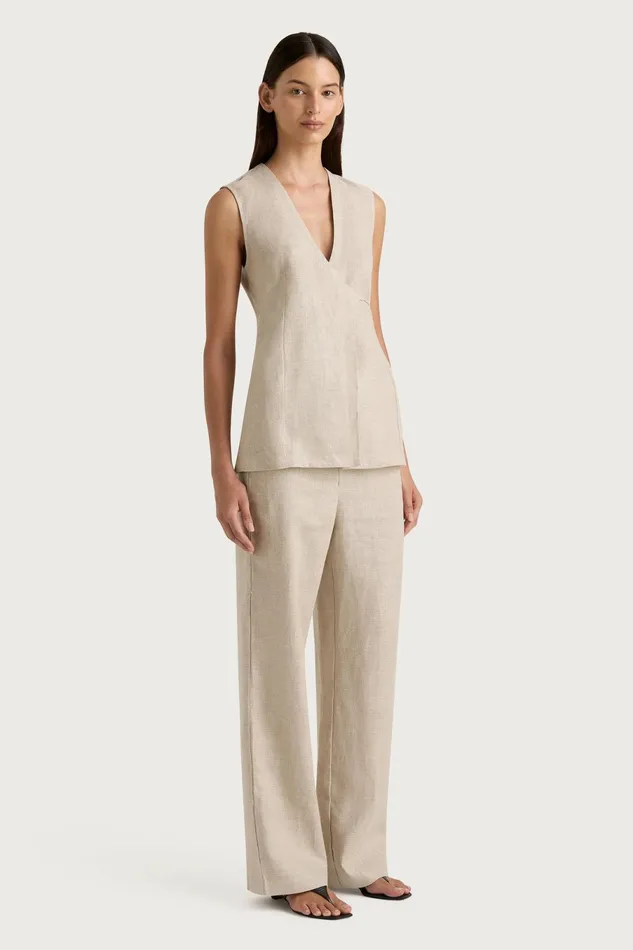 Women Faithfull The Brand Pants Sanne Pant Oatmeal