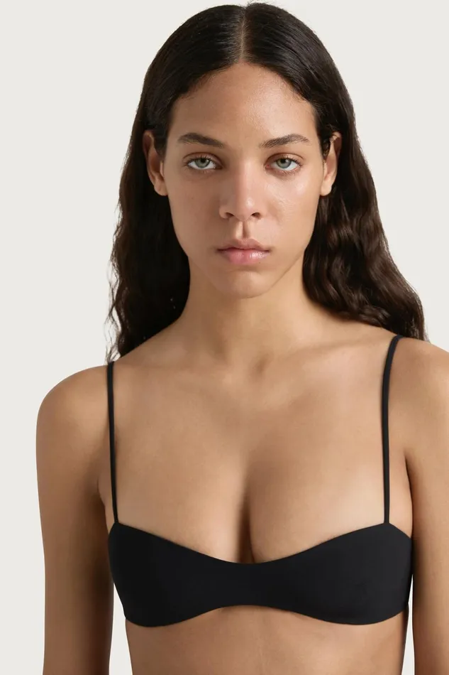 Women Faithfull The Brand Swim Evora Bikini Top Black