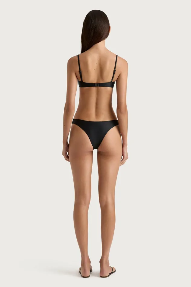 Women Faithfull The Brand Swim Farrah Bikini Top Black