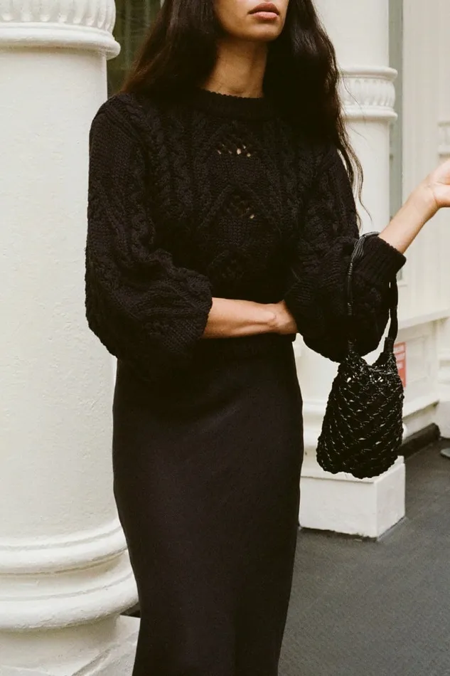 Women Faithfull The Brand Tops Alanna Knit Jumper Black 8211 Faithfull The Brand