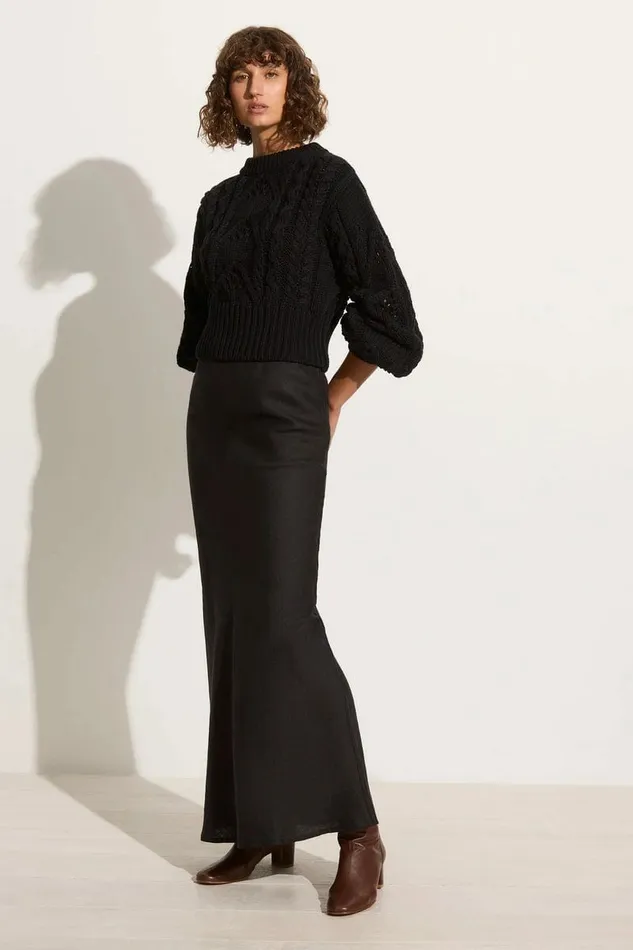 Women Faithfull The Brand Tops Alanna Knit Jumper Black 8211 Faithfull The Brand