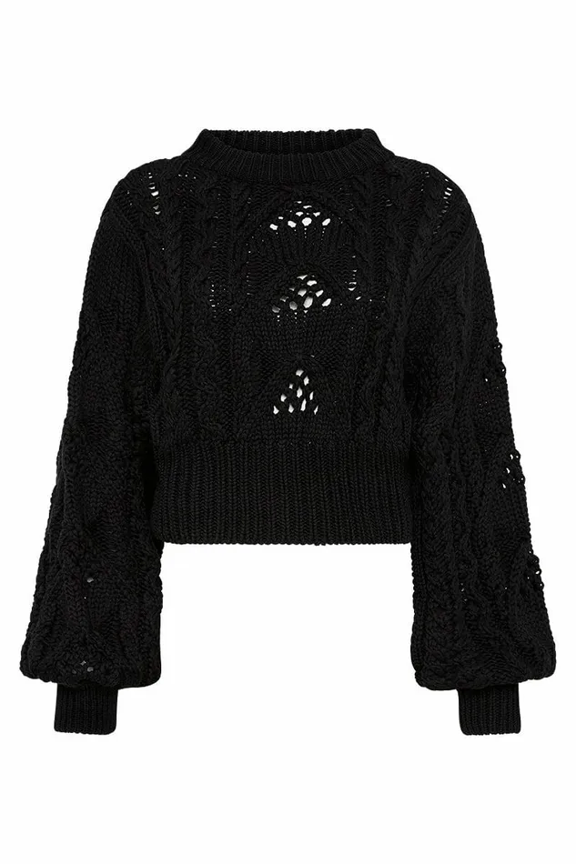 Women Faithfull The Brand Tops Alanna Knit Jumper Black 8211 Faithfull The Brand