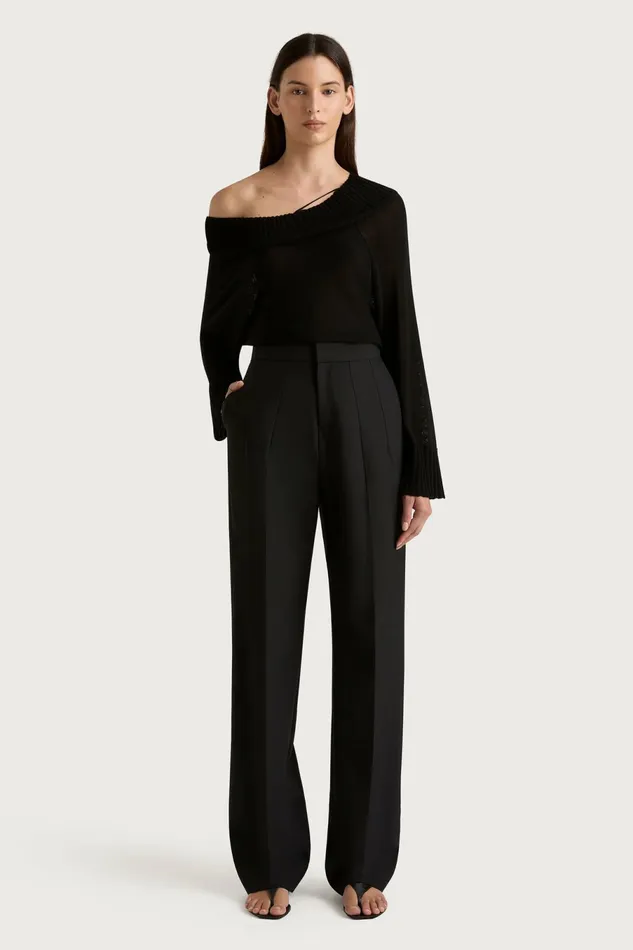 Women Faithfull The Brand Tops Cecilie Knit Top Black