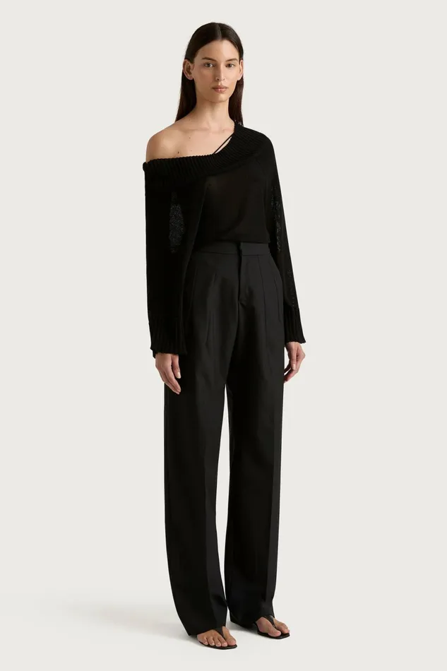 Women Faithfull The Brand Tops Cecilie Knit Top Black