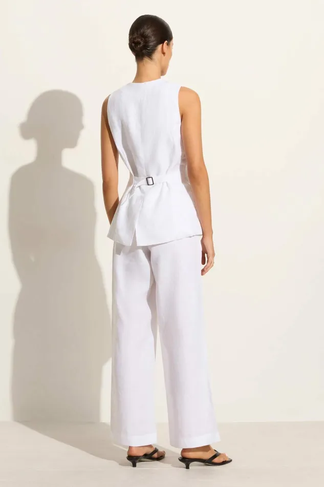 Women Faithfull The Brand Tops Domenico Vest White 8211 Faithfull The Brand