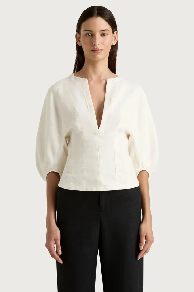 Women Faithfull The Brand Tops Maia Top White