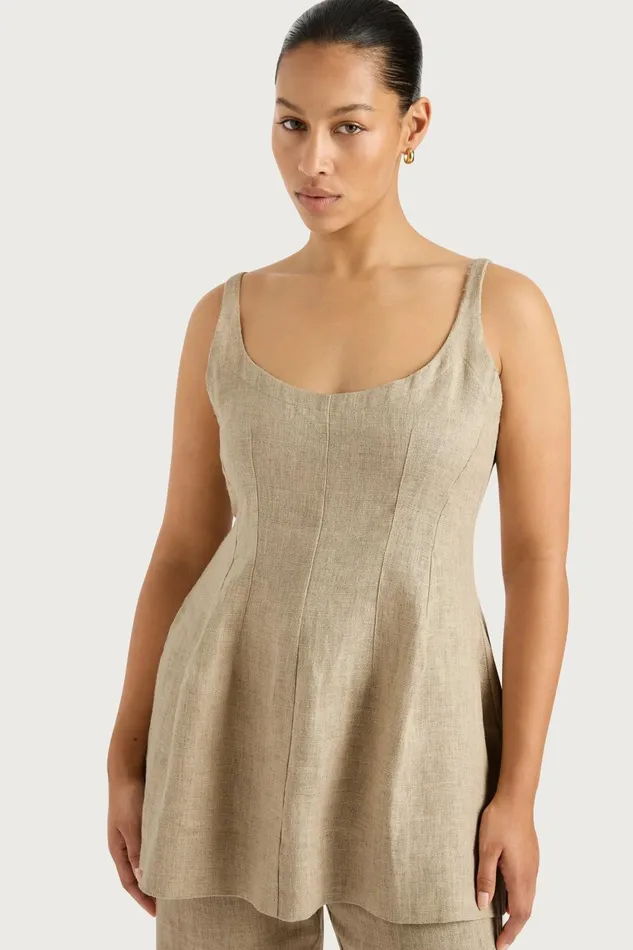 Women Faithfull The Brand Tops Sanne Top Oatmeal