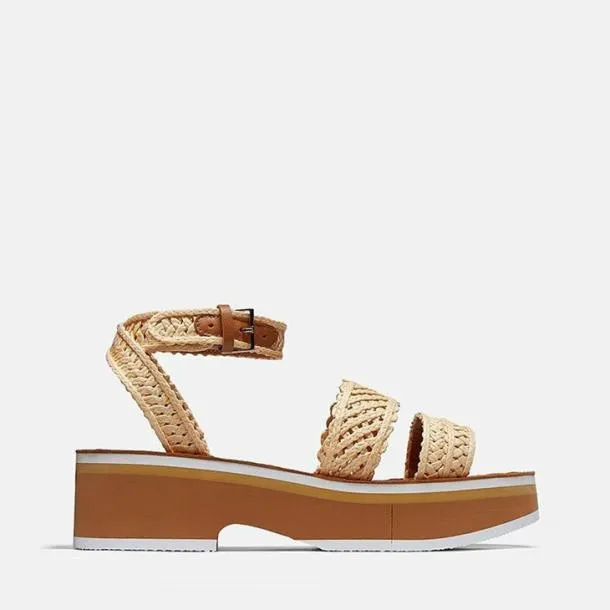 Women FLOSSIE Natural Raffia Clergerie Sandals