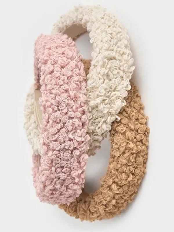 Women Furry Headband 8211 Pink CHARLES and KEITH Hair Accessories