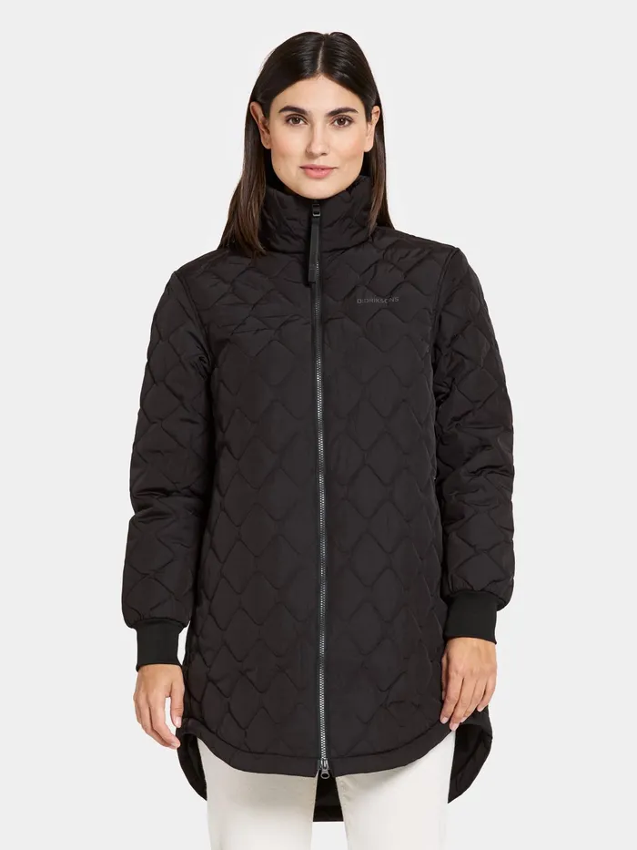 Women Gabbi Parka Black Didriksons Spring Jackets