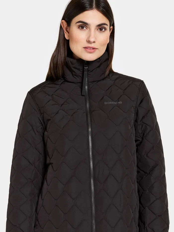Women Gabbi Parka Black Didriksons Spring Jackets