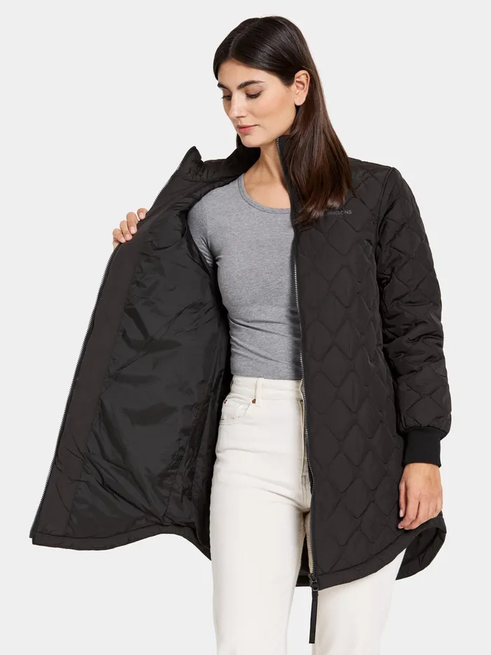 Women Gabbi Parka Black Didriksons Spring Jackets