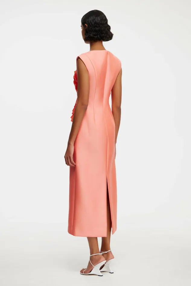 Women GLYNDE MIDI DRESS Hibiscus Pink Acler Midi Dresses
