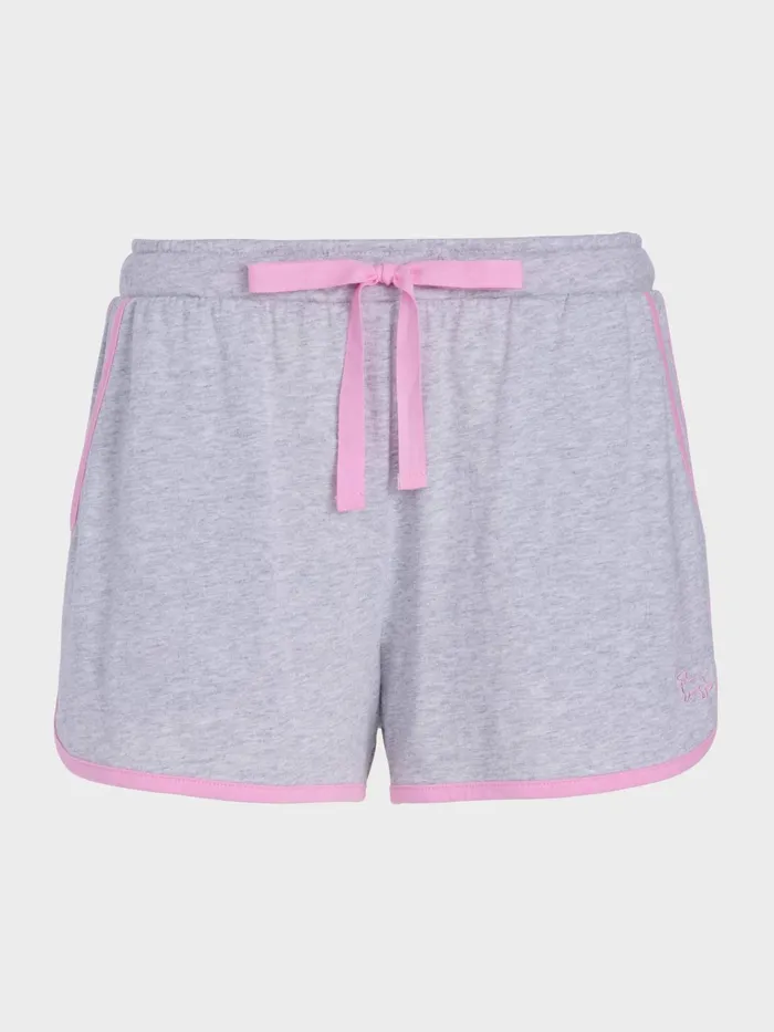 Women Grey Sporty Mid Short Grey Marle Peter Alexander Shorts